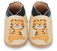 Chaussures pour enfant en cuir souple - Chaussures pour bébé en cuir avec semelle en daim - Chaussures pour premiers pas, pour fille ou garçon, Seduta Tigre, 6-12 mois