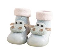Chaussures pour enfants - Chaussons pour enfant - Pour nouveau-né et fille - Chaussures de randonnée - Chaussons de sport - Chaussons d'éveil - Tricotés - Pour bébé de 1 an, bleu clair, 24 EU