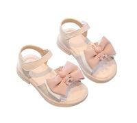 Chaussures pour Enfants Filles Mode Princesse Sandales Été Édition Coréenne Bébé Semelle Souple Mignon Nœud Chaussures de Plage Sandales 29 Garçons, Rose, 28 EU