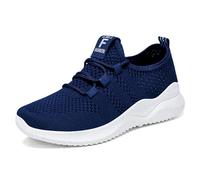 Chaussures pour événements spéciaux pour petites filles pour la marche, la course, les sports de plein air, légères, talon bas, confortables, chaussures d'été de course pour femme, bleu marine, 39 EU
