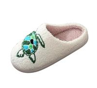 Chaussures pour femme Escarpins Largeur H Femme Hiver Chaud Plancher en Bois Épais Intérieur Antidérapant Chaussons Ballerine Chaussures Femme Pas Cher, Blanc., 45 EU