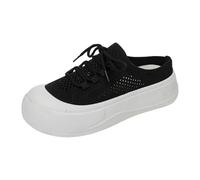 Chaussures pour femme - Pantoufles ouvertes à l'arrière - Respirantes - Chaussures à enfiler - Chaussures larges - Chaussures de marche - Chaussures de loisirs - Confortables - Pour l'extérieur - Doux