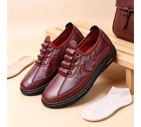 Chaussures pour femme Printemps/Automne Confortables avec semelles souples antidérapantes Chaussures pour maman Chaussures plates tendance pour femmes d'âge moyen et âgées Chaussures pour femme