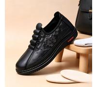 Chaussures pour femme Printemps/Automne Confortables avec semelles souples antidérapantes Chaussures pour maman Chaussures plates tendance pour femmes d'âge moyen et âgées Chaussures pour femme