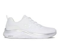 Skechers Vapor Foam Midnight Glimmer Femme – Bordure argentée en maille blanche – 39 EU