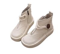 Chaussures pour Femmes Bottes Courtes à Botte Unique avec Grosse tête Semelle épaisse Originales Cousues à la Main Bottes Vintage décontractées pour Femmes