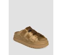 Ugg - Sandales compensées - W Goldenglow Slide Dark Sand pour Femme - Taille 9 US 9 US