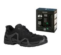Chaussures pour femmes Zephyr MK2 GTX Low Black + Care Set pour le nettoyage des chaussures Lowa - Ensemble 36,5