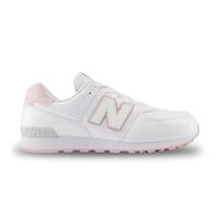 Chaussures pour fille - NEW BALANCE - GC 574 (GC574FK) - Blanc - Cuir/Textile - Lacets 37 1/2