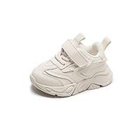 Chaussures pour filles Taille 3 Printemps et Été Nouvelle Couleur unie Respirant Non Enfants Chaussures de sport décontractées Baskets pour petite fille Taille 4, blanc, 23 EU