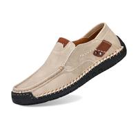 Chaussures pour homme en cuir de soja à enfiler, légères, version coréenne | Cuir de soja respectueux de l'environnement pour plus de confort, design coréen pour le style. Idéales pour la marche et les