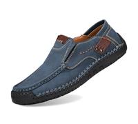 Chaussures pour homme en cuir de soja à enfiler, légères, version coréenne | Cuir de soja respectueux de l'environnement pour plus de confort, design coréen pour le style. Idéales pour la marche et les