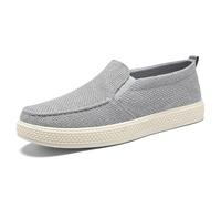 Chaussures pour hommes Chaussures d'été décontractées à un pied Étrier Marche Respirant Semelle souple Pas de fatigue Pieds vieilles chaussures en tissu Hommes, gris, 41 EU