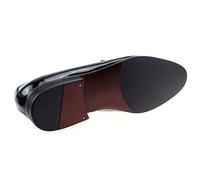 Chaussures pour Hommes Faites à la Main en Cuir Verni véritable Patchwork en de Vache avec nœud Papillon Hommes Chaussures habillées Noires de Mariage Mocassins de Banquet pour Hommes