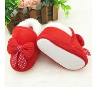 Chaussures Pour Nouveau-Né Fille Et Garçon De 0 À 18 Mois, Bottes De Neige Chaudes En Fourrure Avec N¿Ud Papillon, Longueur Cheville, À La Mode, Cadeau De Nouvel An, 2021