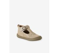 Chaussures premiers pas bébé à boucle or 21