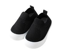 Chaussures Premiers Pas Bébé Fille Garçon 0-36 Mois Basket Bebe Fille Semelle Epaisse Sandales Bébé Fille été Confortable Plates Doux Chic Creux Fashion Pas Cher Casual Plage (18-24 Mois, Noir)