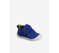 Chaussures premiers pas bébé scratchs bleu électrique 20