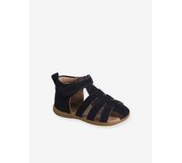 Chaussures premiers pas bébé scratchs marine 18