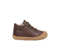 Chaussures premiers pas en cuir doublés en laine cocoon marron- 26
