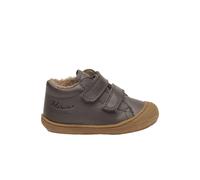 Chaussures premiers pas en cuir doublés en laine cocoon vl anthracite- 26