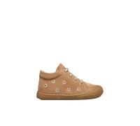 Chaussures Premiers Pas En Suède Cocoon Embr.daisies Marron-platine 20