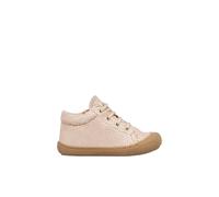 Chaussures premiers pas en suède cocoon zip rose poudré- 22