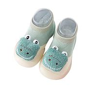 chaussures premiers pas pour tout-petits Antidérapantes Souple Semelle Caoutchouc Nouveau-nés Chaussettes Mocassin Bottes Large Légères pour Marche Course Bottines Bébé Fille Garçon Chaud