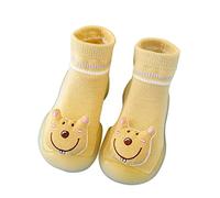 Chaussures Premiers Pas pour Tout-Petits Résistance au Glissement, Caricature Chaussons de Maison Pantoufle d'intérieur Adorables Douces et élégantes Bottes Chaud Premiers Pas Antidérapant