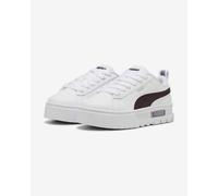 Chaussures Puma Mayze Leather blanc pur noir fille - 28