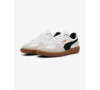 Chaussures Puma Palermo Leather blanc beige noir - 40