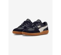 Chaussures Puma Palermo Leather noir pur blanc enfant - 33