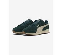 Chaussures Puma R78 WIND Suede vert foncé blanc - 41