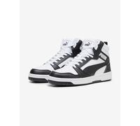 PUMA Baskets hautes 'Rebound v6' noir / blanc, Taille 44,5