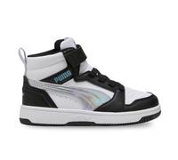 PUMA Rebound V6 Mid Space Belle AC+ PS Sneaker, Black-Lilac Crush White, 21 EU