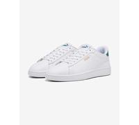 PUMA Unisex Smash 3.0 L Baskets, Puma White Malachite Puma Gold, 40.5 EU
