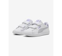 Chaussures Puma Smash 3.0 blanc lilas enfant - 32