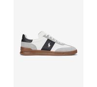 Polo Ralph Lauren Baskets basses 'HRT AERA' gris clair / noir / blanc, Taille 44