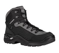 Lowa - Chaussures de randonnée hivernale GORE-TEX - Renegade Warm Gtx Mid Black / Grey pour Homme en Cuir - Taille 12 UK - Noir Noir 12 UK