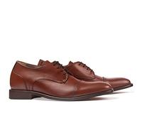 Chaussures réhaussantes pour Homme avec Semelle Augmentant la Taille jusqu'à 7cm. Fabriquées en Peau. Modèle Birmingham Marron 41
