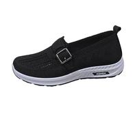 Chaussures Respirante Femme Chaussure De Randonnée Ajustable par Scratch Sneakers avec Semelle Antidérapante Et Maille Basket Enfiler Outdoor Casual Baskets De Marche Running Tennis