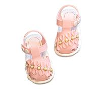 Chaussures respirantes pour bébé fille - Chaussures respirantes - Sandales pour fille - Sandales pour bébé - Couvre-chaussures souples - Pour 0 à 3 - Bottes de neige 24, rouge, 21 EU
