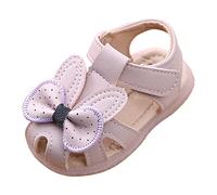 Chaussures respirantes pour bébé fille - Sandales à bout ouvert - Sandales pour bébé - Doux - Pour 0 à 2 sandales - 26, lilas, 21 EU