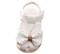 Chaussures respirantes pour bébé fille - Sandales à bout ouvert - Sandales pour bébé - Doux - Pour 0 à 2 sandales - 26, Blanc., 21 EU