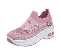 Chaussures respirantes pour femme - Chaussures de fitness - Sport - Loisirs - Entraîneur - Course - Décontractée - Pour l'extérieur, Rose, 40 EU