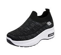 Chaussures respirantes pour femme - Chaussures de fitness - Sport - Loisirs - Entraîneur - Course - Décontractée - Pour l'extérieur, Noir , 40 EU