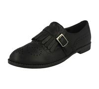 Chaussures richelieu à enfiler pour femme, Noir , 40 EU