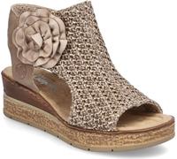 Rieker Femme Keilsandalette Sandales, Beige, 38 EU