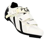 Chaussures route 2 bandes auto agrippantes + clic FLR Pro F11 Blanc 43