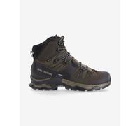 Salomon - Chaussures de trekking en GORE-TEX - Quest 4 GTX M Olive Night/Peat pour Homme en Cuir - Taille 8 UK - Kaki Kaki 8 UK